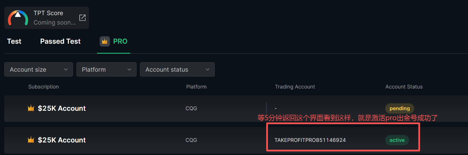 TPT 激活出金号教程